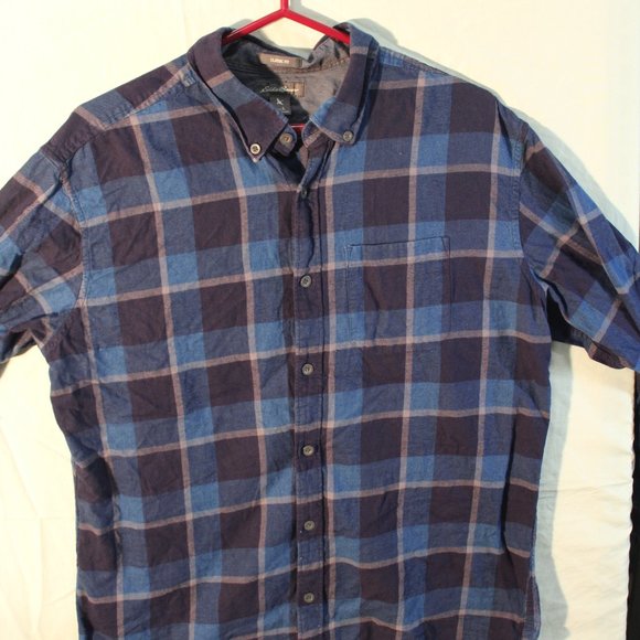 Eddie Bauer Plaid Long Sleeve Shirt Men’s Size L - Picture 2 of 4